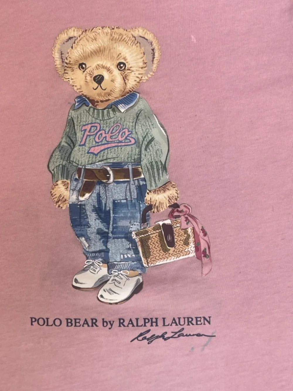 Polo Ralph Lauren Girls Pink Bear  Dress Preppy Sunmer Spring Wedding Guest 6